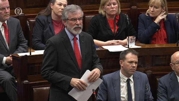 Gerry Adams said he had sought to help the Stack family