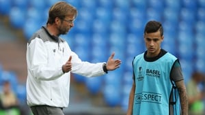 Jurgen Klopp believes Liverpool were more predictable with Coutinho (R) in the team