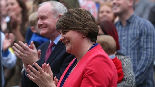 Arlene Foster said she was not going to step aside 'at the behest' of Sinn Féin