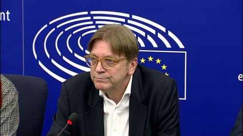 Guy Verhofstadt was speaking Strasbourg