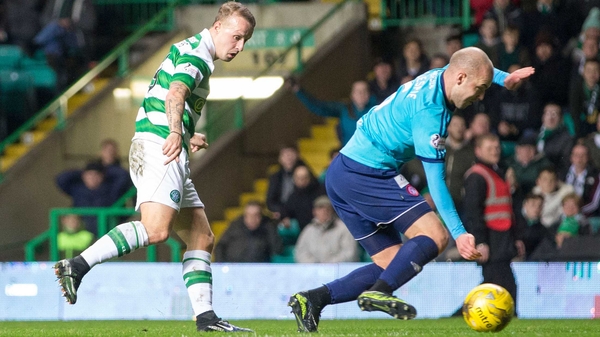 Celtic's Leigh Griffiths scores what turned out to be the winner