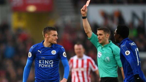 Jamie Vardy is sidelined for three games
