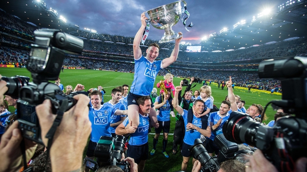 McMahon lifts the Sam Maguire after last year's All-Ireland win