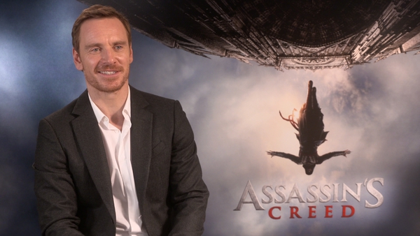Michael Fassbender happy to let his stunt double do his character's 120ft free fall