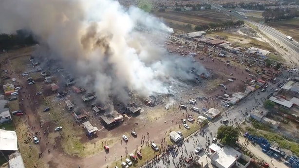 Aftermath of Mexico blasts