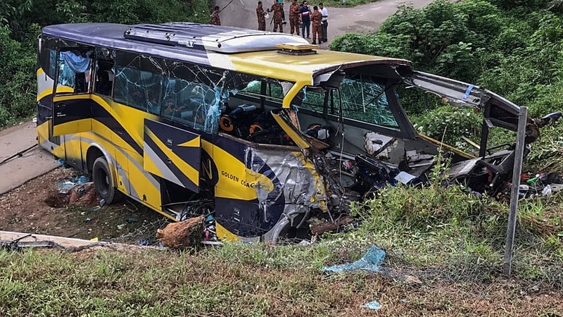 14 killed in Malaysia bus crash