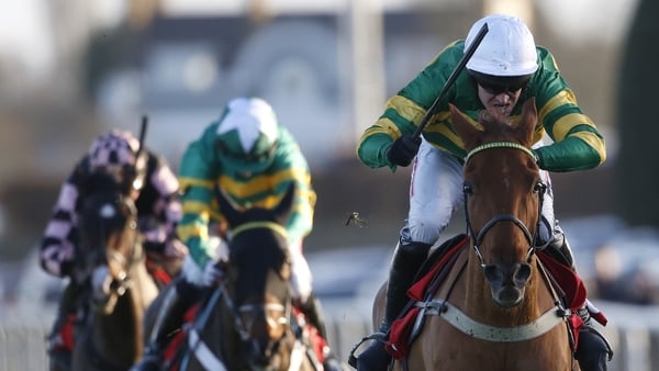 Yanworth and Barry Geraghty winning the Christmas Hurdle at Kempton