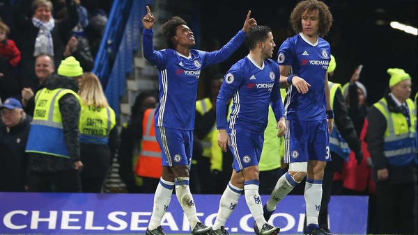 Willian bagged a brace for Chelsea at Stamford Bridge