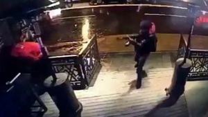 The gunman was captured on video entering the Reina nightclub in Istanbul