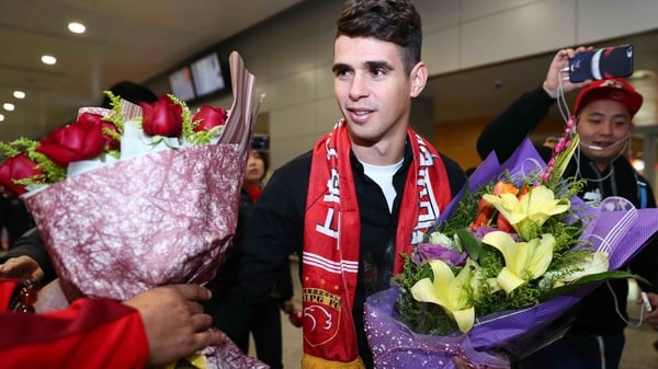 Oscar recently joined Shanghai SIPG from Chelsea for a reported €60m