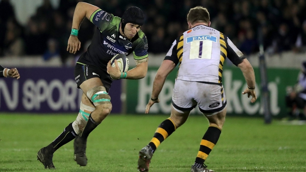 Dillane in action against Wasps in the ECC at the Sportsground before Christmas