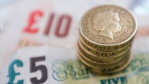 Sterling slipped below $1.32 for the first time in four days today