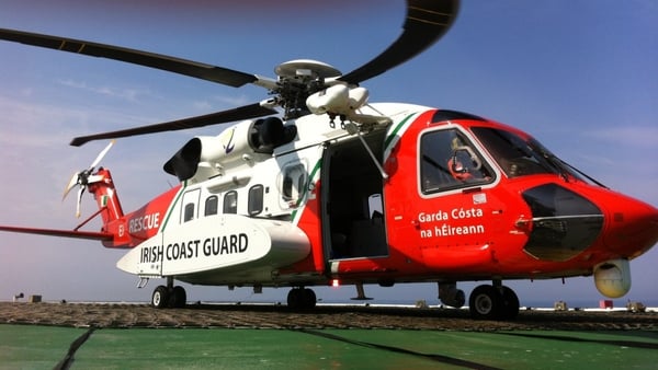Coast guard helicopters from Dublin and Sligo assisted in the operation
