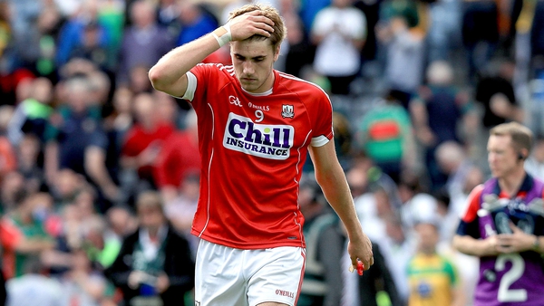 Ian Maguire reacts after Cork's All-Ireland qualifier defeat to Donegal in Croke Park last July