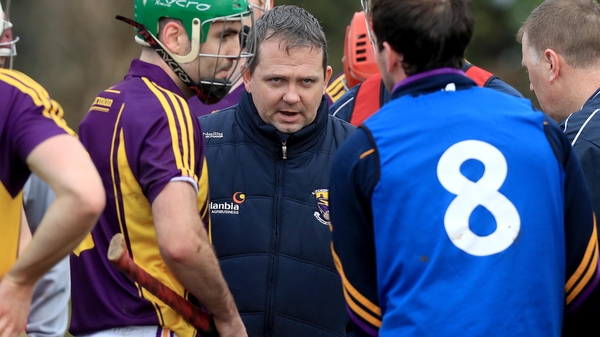 Davy Fitzgerald gears up Wexford's players before his first game in charge against UCD in the Walsh Cup