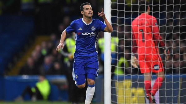 Pedro struck in the first half