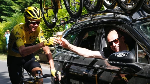Chris Froome and Team Sky director Dave Brailsford