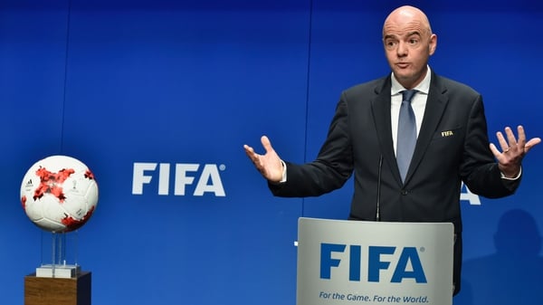 Gianni Infantino has offered his support to player protest in Germany