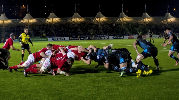 Munster beat Glasgow in the Pro12 at Scotstoun