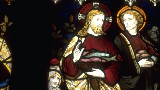 'The Miracle of the Loaves and Fishes', St. Barts Church of Ireland, Ballsbridge, Dublin.