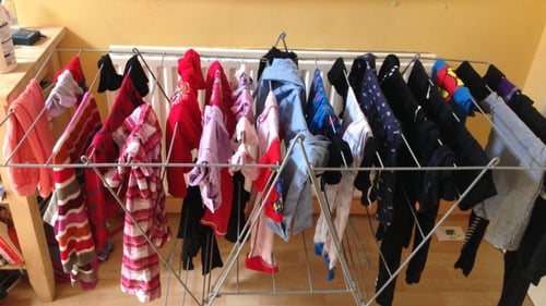 Drying Clothes indoors can contribute to breathing problems