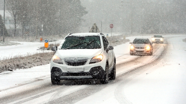 car in snow