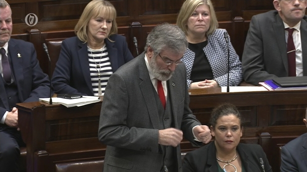 Sinn Féin president Gerry Adams