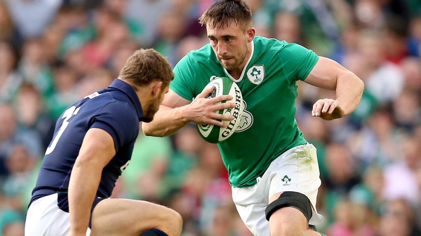 Jack Conan played for Ireland in a warm-up game before the RWC in 2015