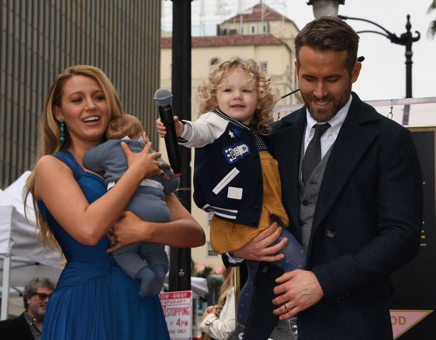 Blake Lively with Ryan Reynolds, James and Ines