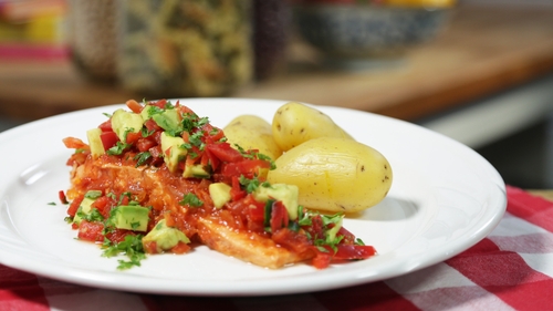 OT: Salmon with Avocado Salsa