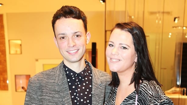James Kavanagh and Corina Gaffey at Brown Thomas SS17
