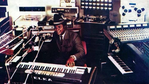 The late, great William Onyeabor, pictured on the album sleeve for Anything You Sow (1985)