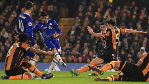 Diego Costa was on the mark for Chelsea after returning to the squad
