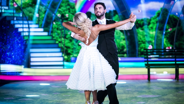 Hughie Maughan with professional partner Emily Barker - First couple to be eliminated