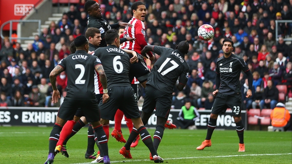 Virgil van Dljk climbs above the Liverpool defence during last season's Premier League tie at St Mary's