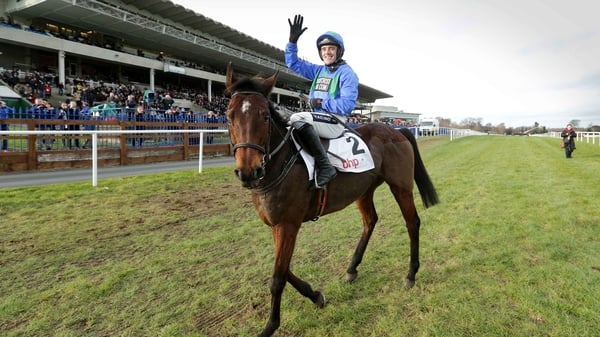 Ruby Walsh and Hurricane Fly after winning a fifth successive Irish Champion Hurdle