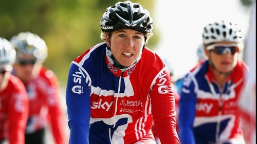 Nicole Cooke in action at the UCI Road World Championships