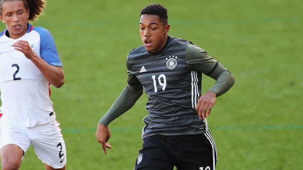 Anton Donkor in action for Germany Under-21s