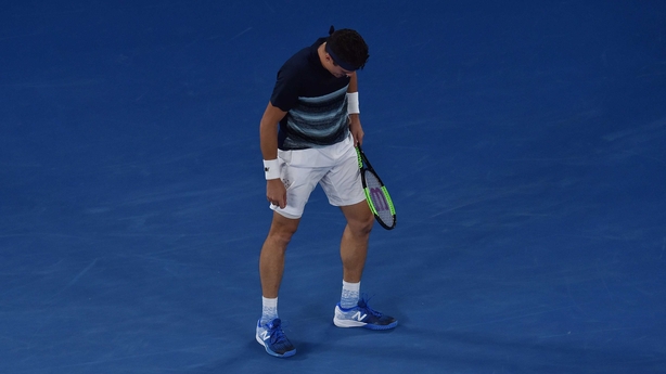 Milos Raonic after defeat