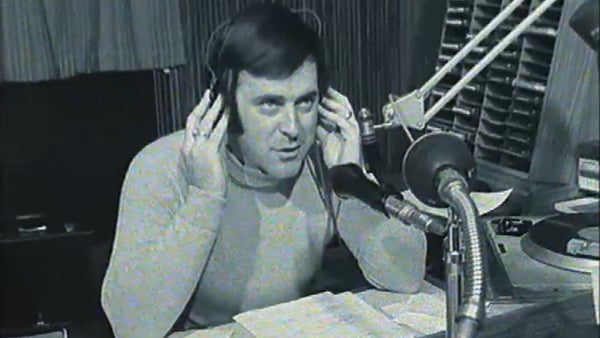 Terry Wogan on air at the BBC in 1973