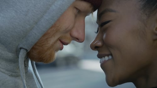 Ed Sheeran and Jennie Pegouskie in the Shape of You video