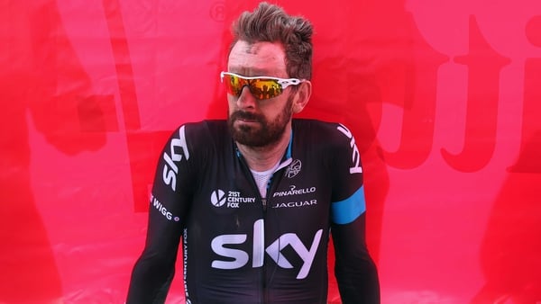 Wiggins wouldn't answer questions from reporters about Team Sky's Chris Froome's adverse test for an asthma drug or UK Anti-Doping's investigation into an allegation he broke anti-doping rules in 2011.