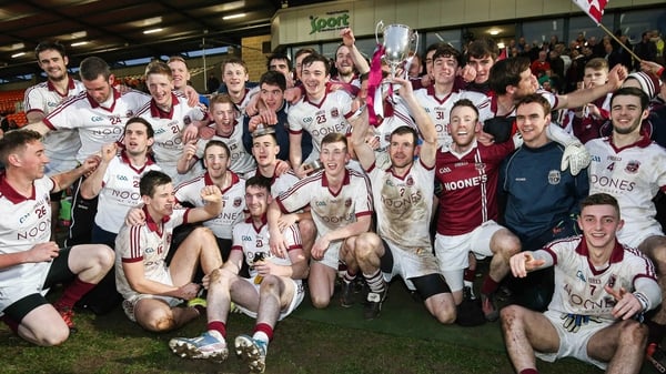 Slaughtneil celebrate their Ulster club final win over Kilcoo