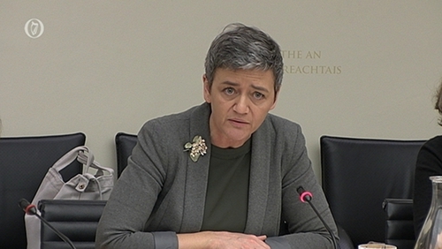 Margrethe Vestager denied the European Commission had interfered in Ireland's sovereignty