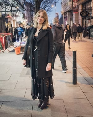 Aoife Maher: We love Aoife's look. Perfect for both day and night and check out her fab boots.