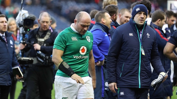 A dejected Best following the defeat to Scotland in Edinburgh