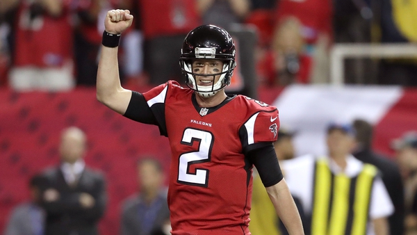 Matt Ryan led an offence that scored an average 33.8 points per game in the regular season