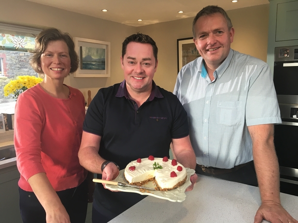 Neven with Valerie and Alan Kingston of Glenilen Farm