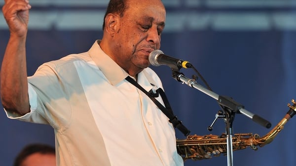 Lou Donaldson performs at the Newport Jazz Festival, August 2015. The legendary saxophonists's work has been sampled by Kanye West and Mary J Blige.