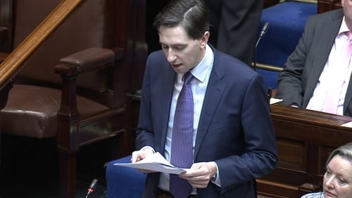 Simon Harris was speaking in the Dáil during statements on hospital waiting lists